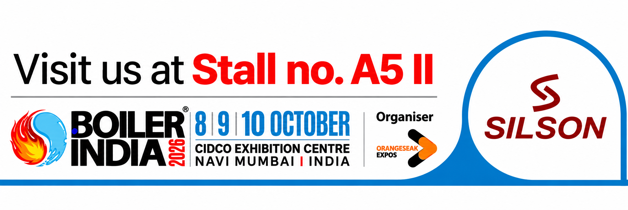 Visit us at Stall No. A5 II - Boiler India 2026
